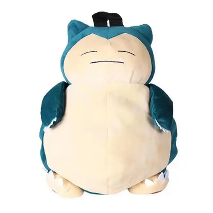 TAKARA TOMY Snorlax Pokemon Backpack Plush Kawaii Anime Pendant Stuffed Bag Soft Cartoon Schoolbag Birthday Gift