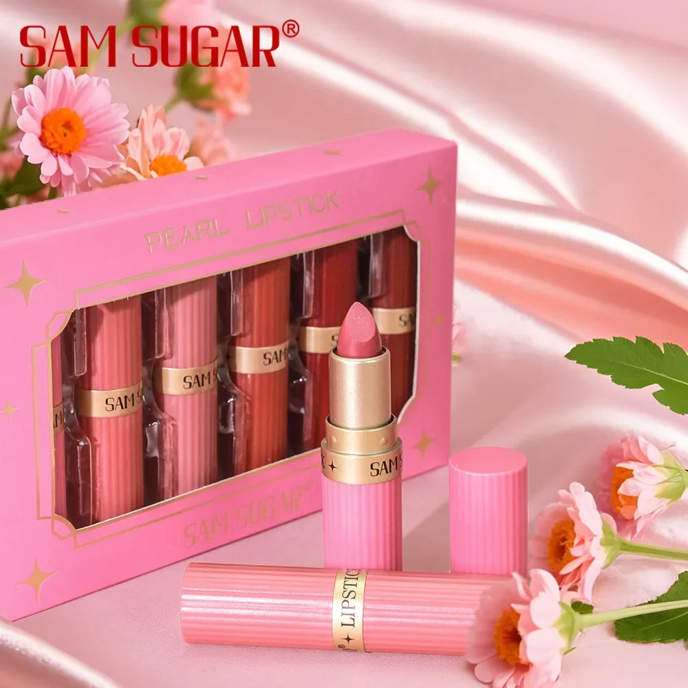 Diamond Glitter Lipstick Moisturizing Lasting Pink Sparkling Waterproof Lip Gloss Metallic Sexy Lipstick Lip Tint Lips Makeup