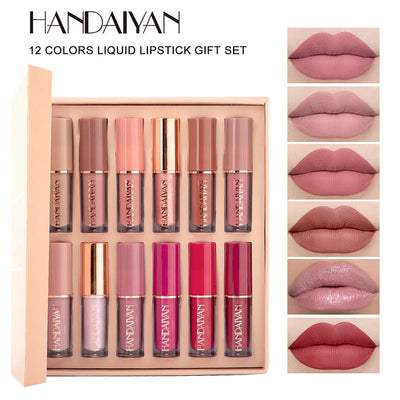 12 Color Matte Lipstick Set.