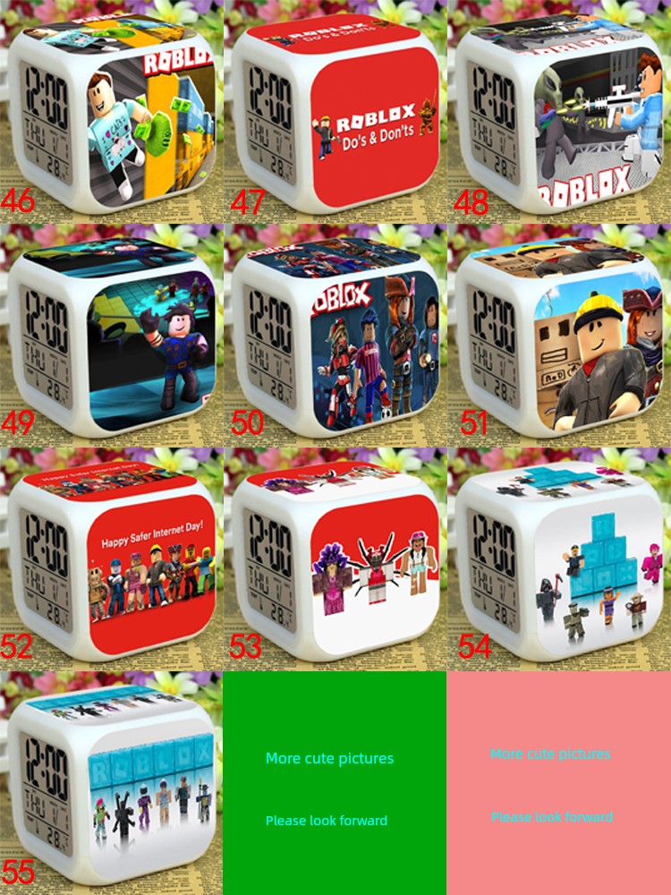 Roblox LED Digital Alarm Clock | Color-Changing Cube | Dobermen Premier