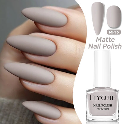 LILYCUTE 7ml Matte Nail Polish - 28 Autumn Colors