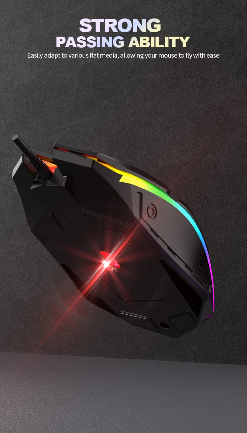 S1 Mouse USB Wired Mouse Computer Laptop Gaming Office Luminous Mouse