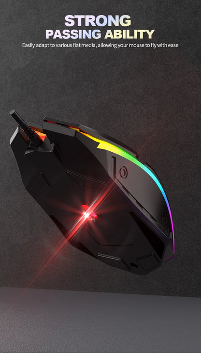 S1 Mouse USB Wired Mouse Computer Laptop Gaming Office Luminous Mouse