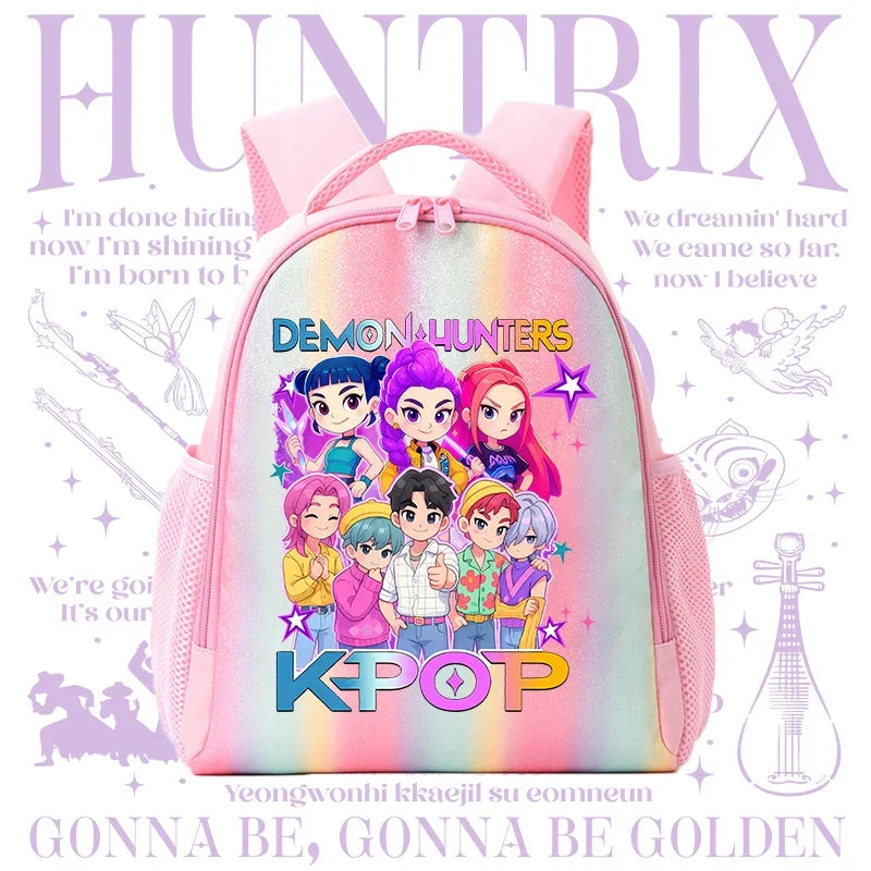 Backpack Rainbow Colors Student Backpackg KPOP Anime Tiger Schoolbag Holiday Gifts