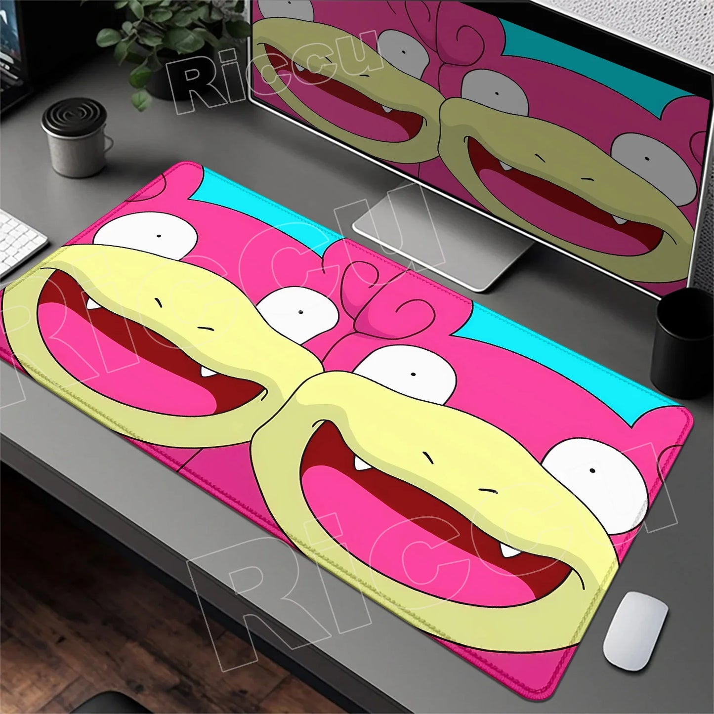 HD 900x400 Rubber Large PC Mousepad Gaming Mouse Pad Accessories Pikachu Slowpoke XXL Desk Keyboard Mat Computer Laptop Mausepad