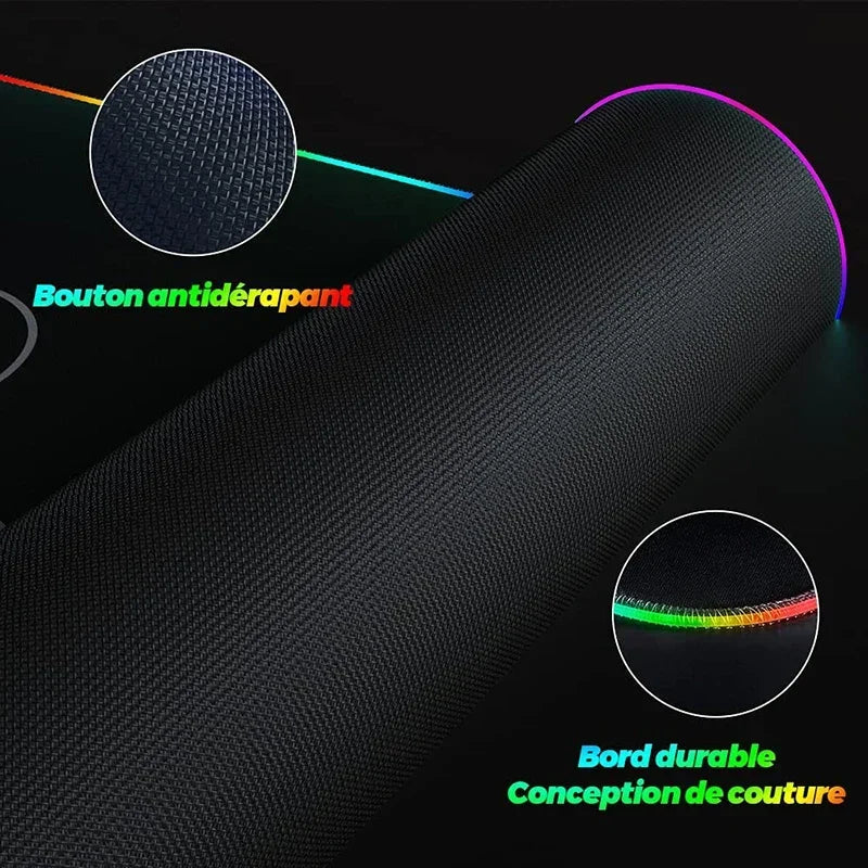 RGB Galaxy Milky Way Mouse Pad XXL 90X40 Carpet PC Gamer Computer Keyboard Desk Mat Anti-slip Mousepad Gaming Led Backlight Mats