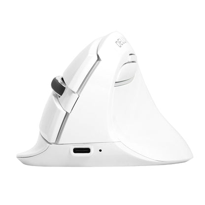 Delux M618 Mini Ergonomic Mouse Gaming Wireless Vertical Mouse Bluetooth 2.4GHz Rechargeable 4000dpi Silent Mice for Office