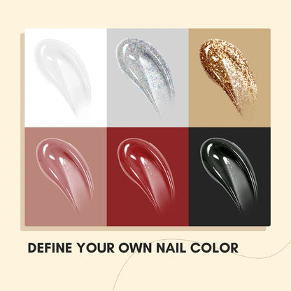 SAVILAND Poly Gel Nail Kit with UV Lamp Starter Set Fast Cure No Lifting Purple Pink Gel with Nail Tips for Beginners Home Salon