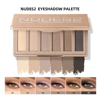 Lakerain Eyeshadow Palette Long-Lasting Eye Makeup Rich Pigment Neutral Shades Blendable Color Matte Nudes Eyeshadow Palette