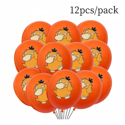 Pokemon Latex Balloons Birthday Party Decor Cartoon Pikachu Balloon Poke Ball Balloons Baby Shower Kids Favor For Party Supplies