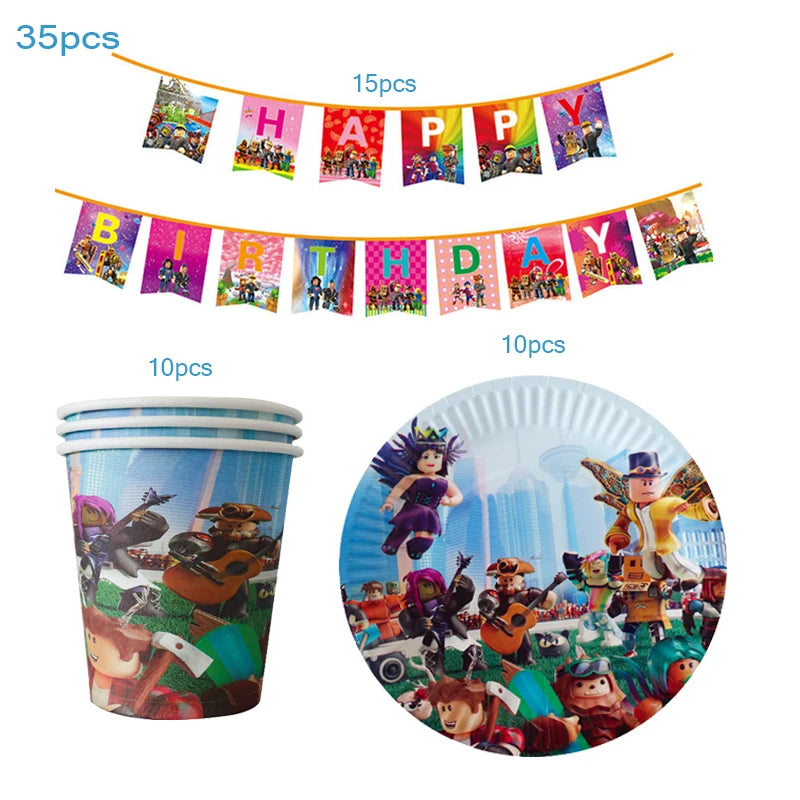 Roblox Birthday Party Supplies