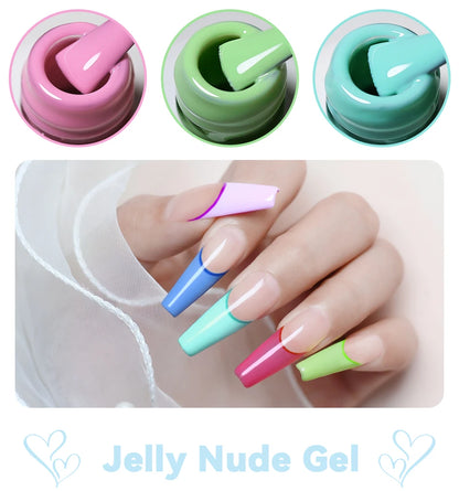 Clou Beaute 20pcs TPO & HEMA FREE Nail Gel Polish Set Red Pink Nude UV LED Soak Off Polish Gel Nail Semi Permanent Nail Varnish