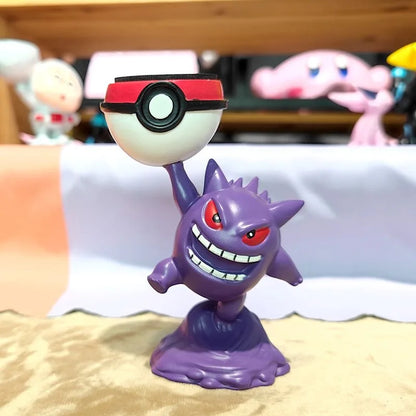 Gengar Pokemon Watch Charger Stand Creative Desktop Decoration Figure Cute Anime Ornament Home Office Desk Decor Collectible Toy