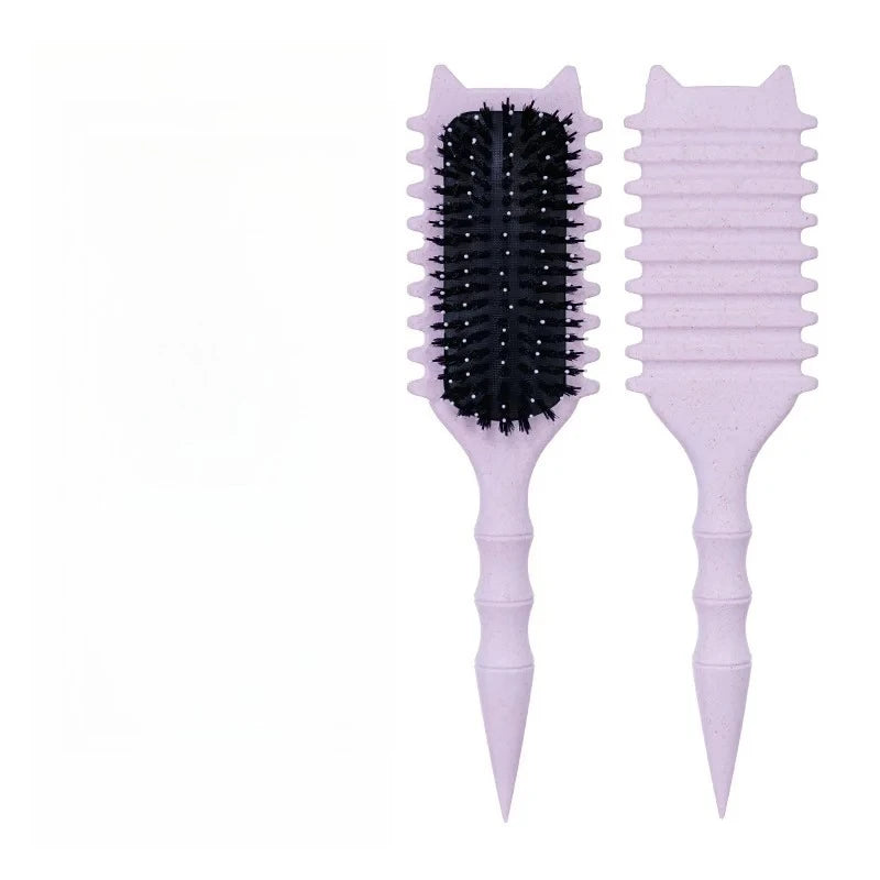 WANMEI Salon Styling Curly Hair Styling Brush Curl Hair Brush for Combing and Shaping  Curls Reduce Pulling Tools