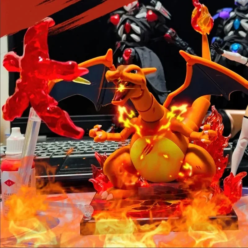 In Stock New Blokees Pokemon Assembly Action Figure Pikachu Charizard Anime Original Desktop Decoration Customized Toys Gifts