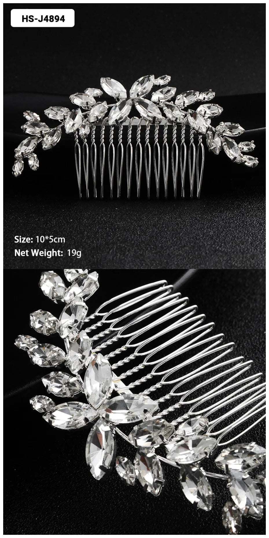 Crystal Bridal Hair Comb.