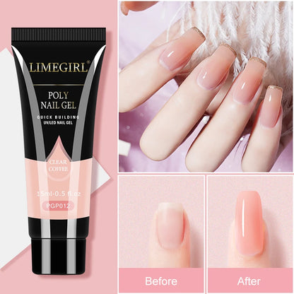 LIMEGIRL Nail UV Gel Polish Set With UV Lamp And Drill Machine Base&Top Coat for Manicure Gel Nail Polish Soak Off Acrylic Kit