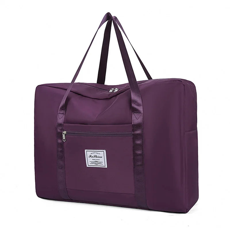 Folding Travel Bags Large Capacity Waterproof Luggage Tote Handbag Travel Duffle Bag Gym Yoga Storage Shoulder Bag For Women