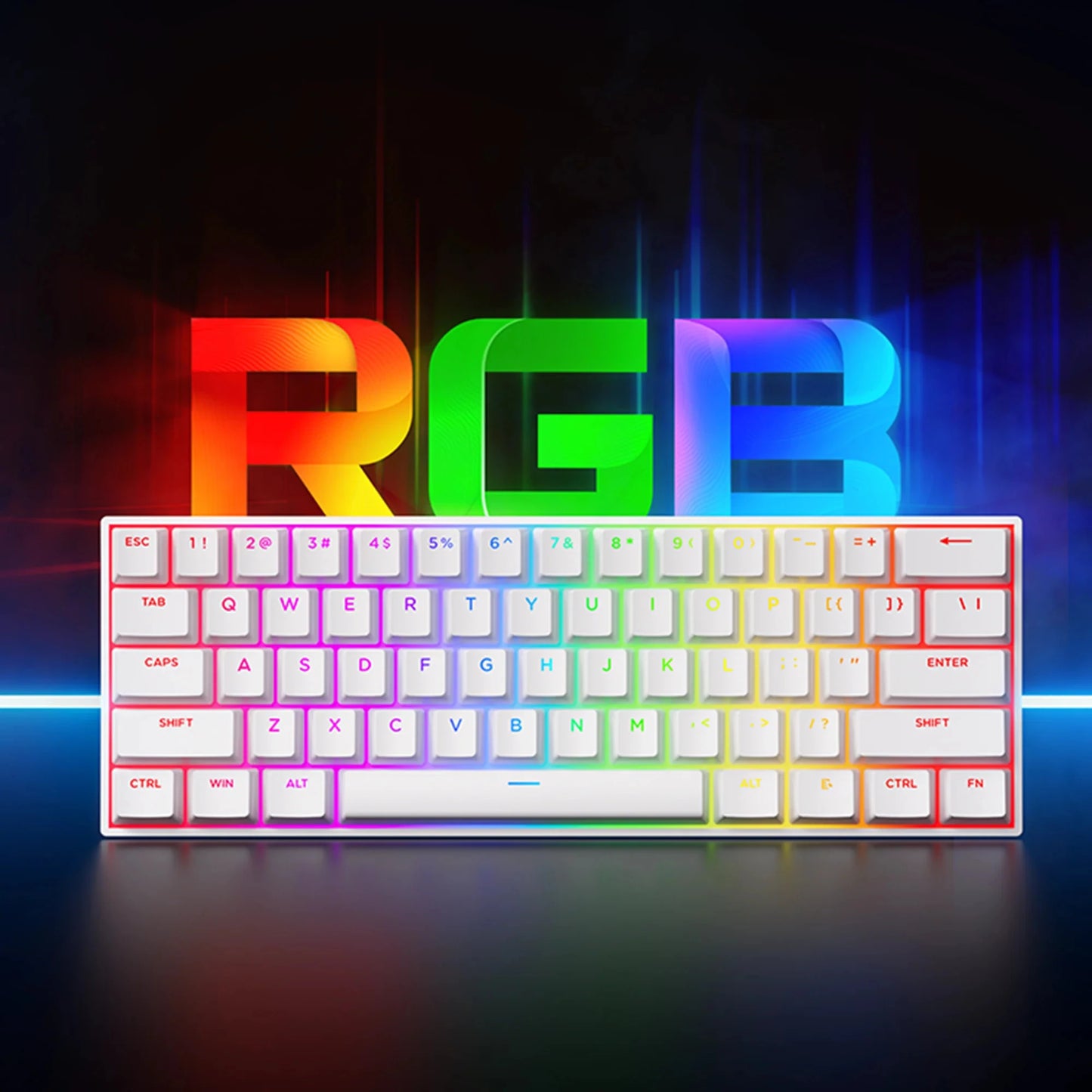 MCHOSE ACE 68 Wired Magnetic Switch Gaming Keyboard Hall Effect Rapid Trigger Programmable RGB 8K Hz DKS/MT/TGL/RS/SOCD Keyboard