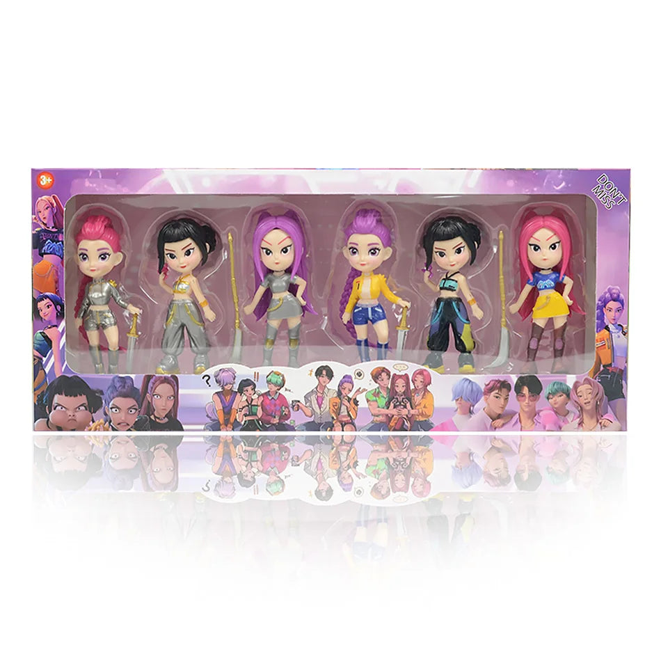Hot Blind Box Anime K-Pops D-emon H-unters Girl Group RUMI MIRA ZOEY Figure Action Pvc Models Toy Ornament Gifts