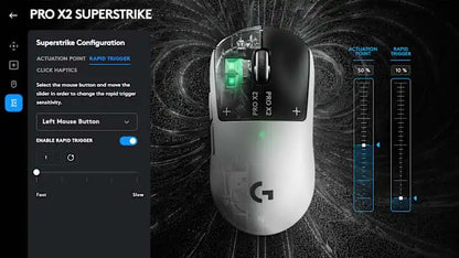 Logitech PRO X2 SUPERSTRIKE Wireless Gaming Mouse Professional Gaming Mouse 44000DPI HITS Sensing For PC Gamer Accessoires Gift