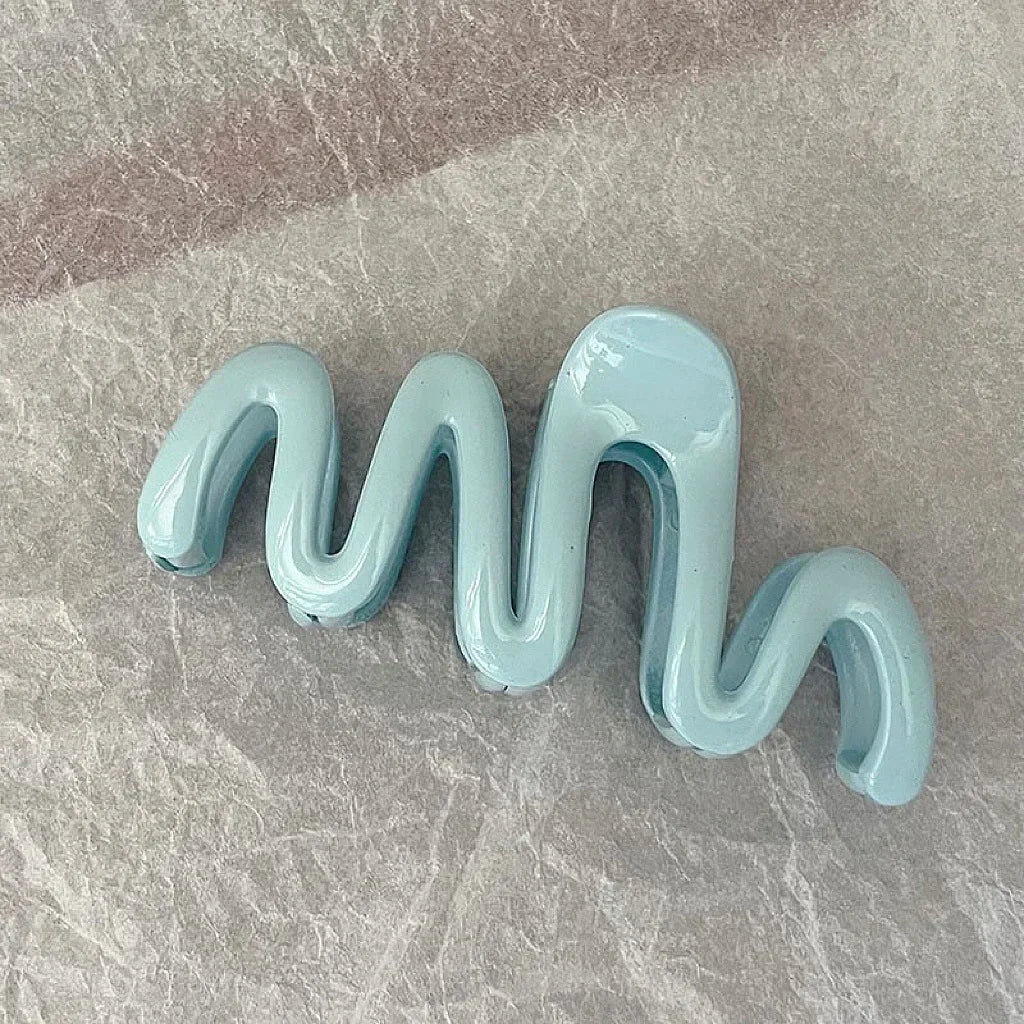Jelly Wave Hair Claw Clip