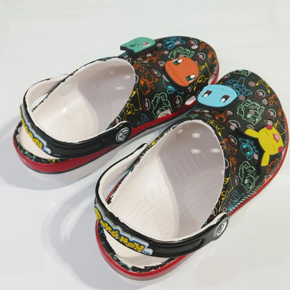2026 New Pokemoned Hole Sandals Pikachu Squirtle Charmander Slippers Sandals Kawaii Anime Home Beach Shoes Summer Slippers