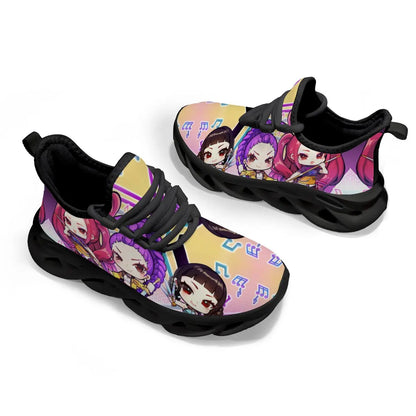 Children's Casual Shoes Cartoon Girls Music Notes Print Casual Sports Sneakers Casual Running Shoes for Men Women Large-sized