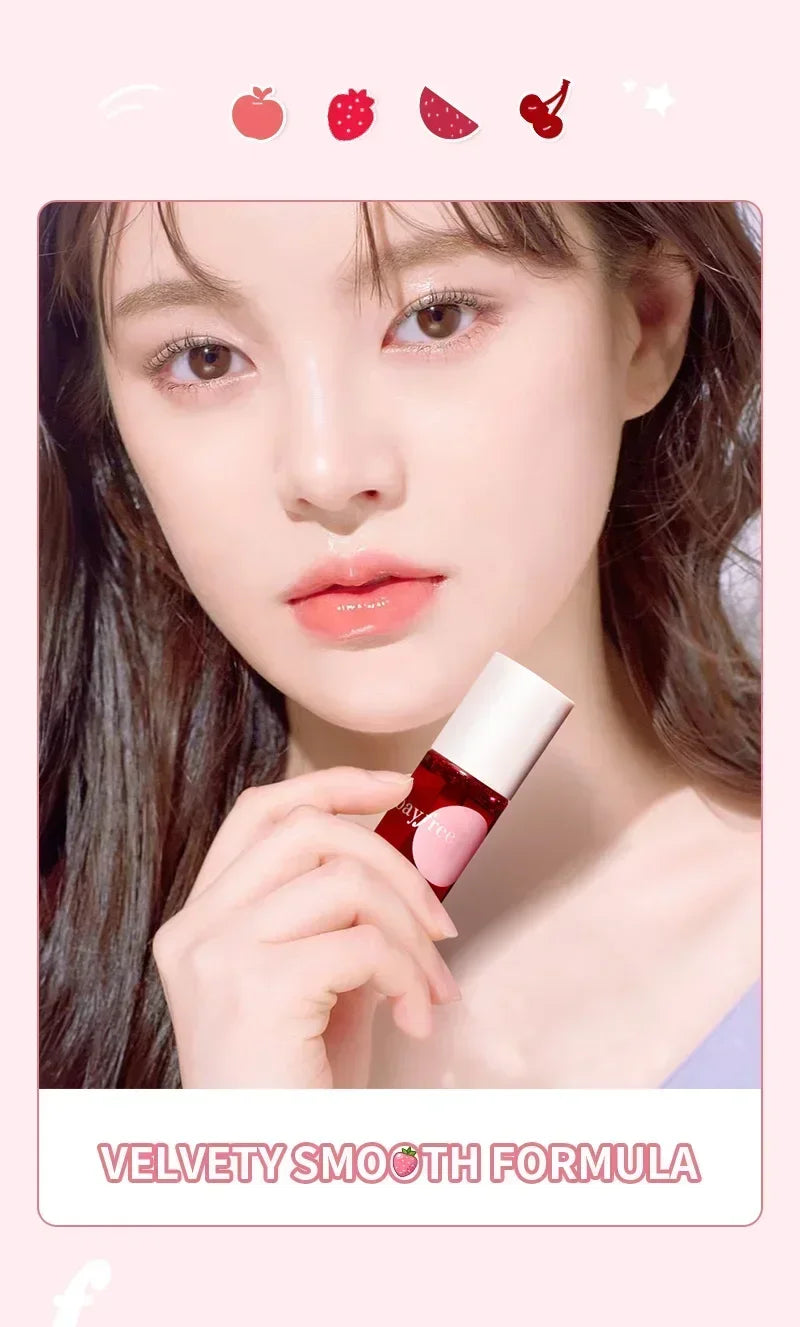 4 Colors Mini Lip Gloss Water Mirror Jelly Long Lasting Lip Glaze Lip Makeup Waterproof Moisturizing Liquid Lipstick Cosmetic
