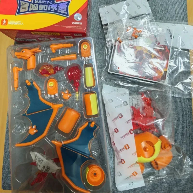 In Stock New Blokees Pokemon Assembly Action Figure Pikachu Charizard Anime Original Desktop Decoration Customized Toys Gifts