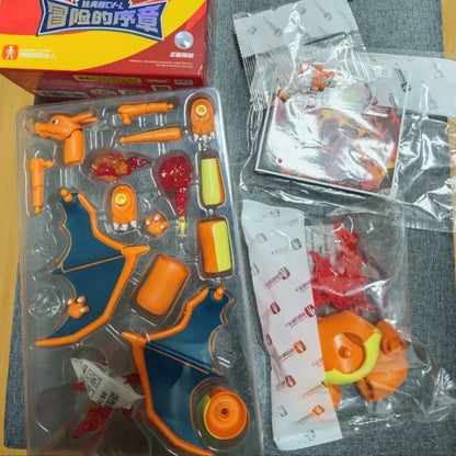 In Stock New Blokees Pokemon Assembly Action Figure Pikachu Charizard Anime Original Desktop Decoration Customized Toys Gifts