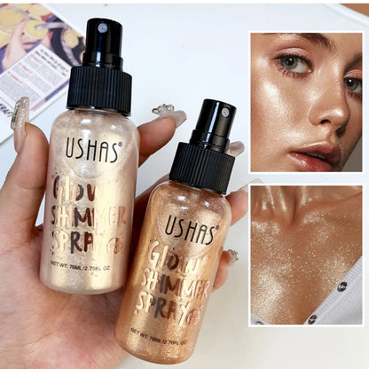 Liquid Face & Body Shimmer Highlighter | 76ml Glow Illuminator & Long-Lasting Oil-Control