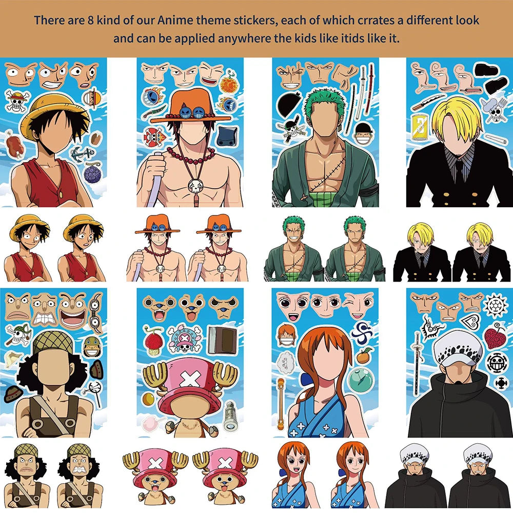 One Piece Sticker Face