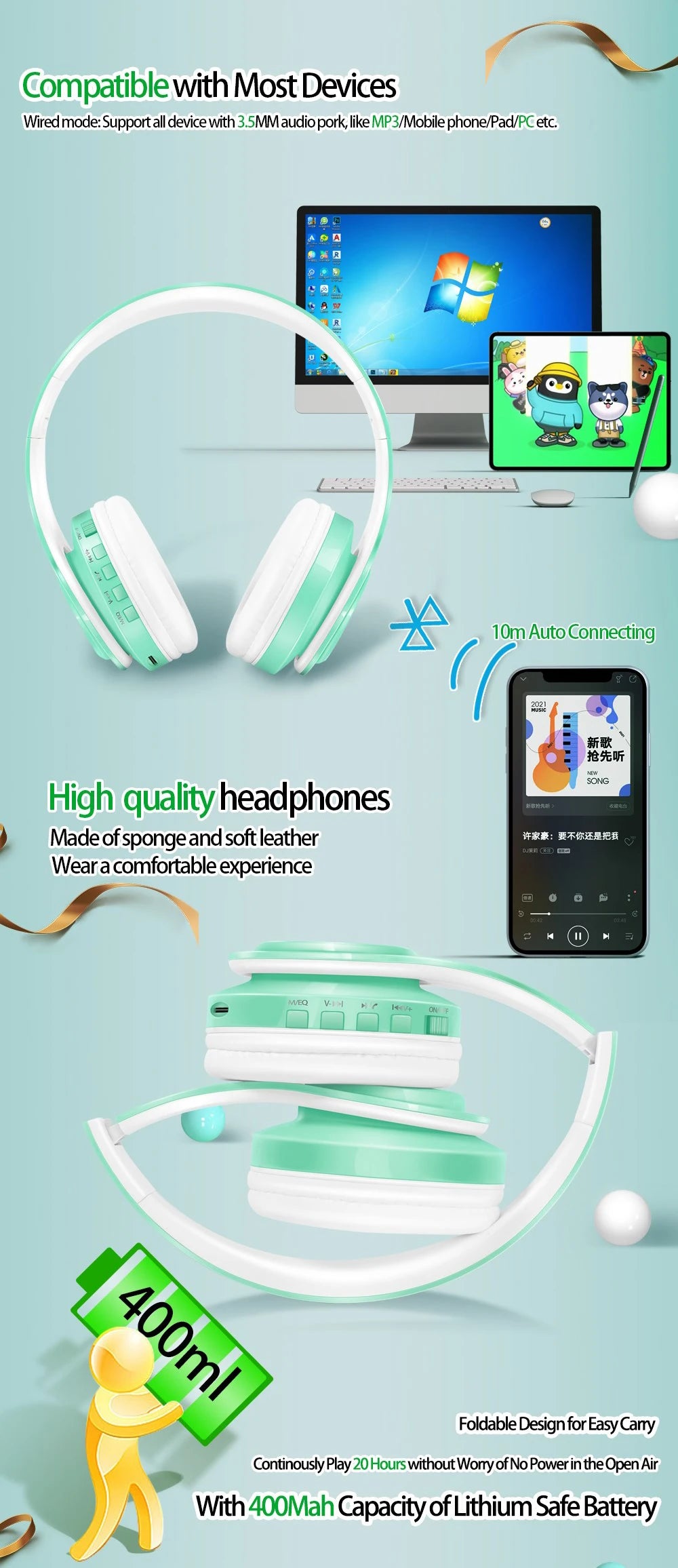 Stereo Bluetooth Headset