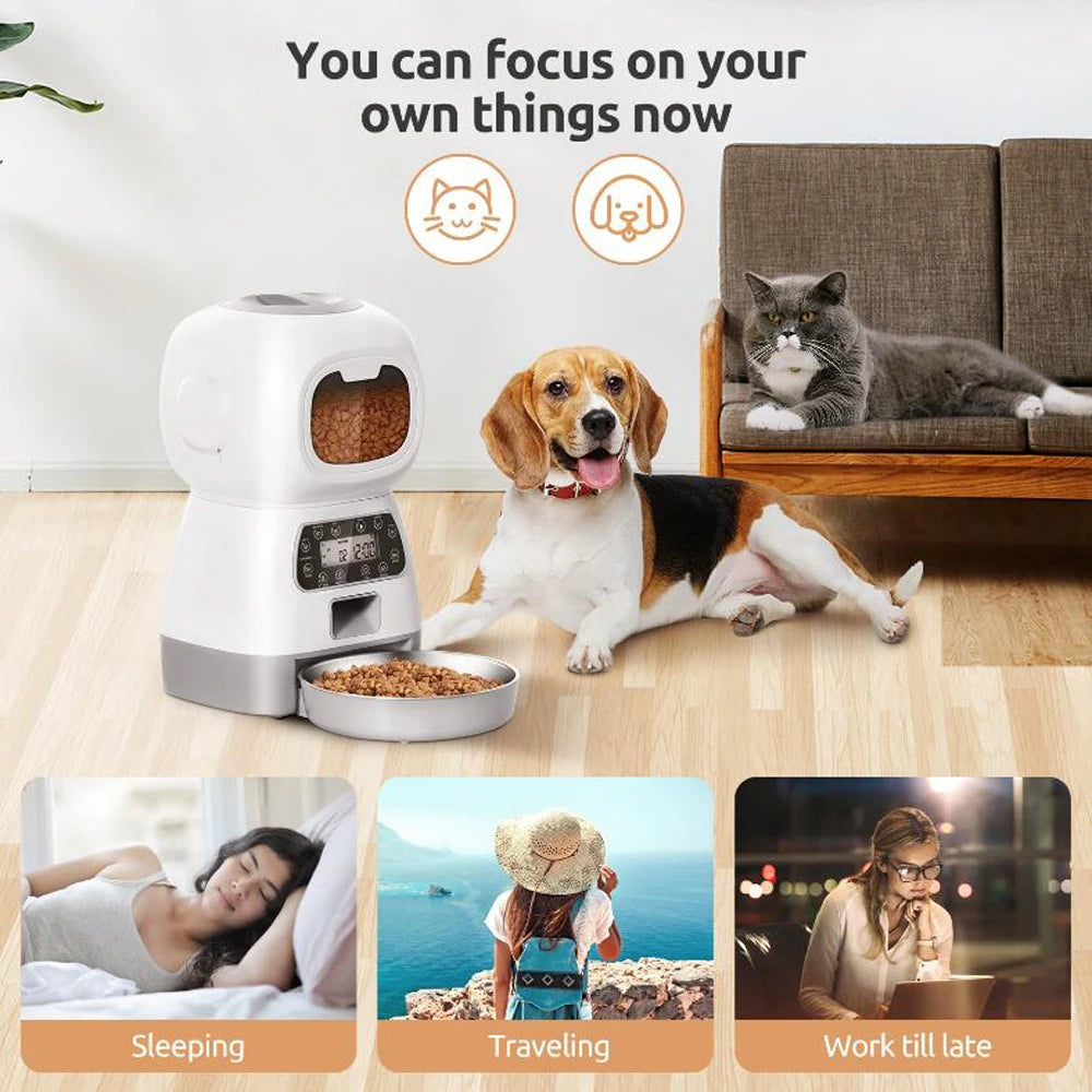 WiFi Smart Automatic Pet Feeder 3.5L 🐱📱