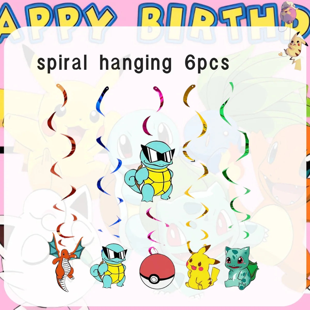 Pink Pokemon Birthday Party Decoration Pikachu Disposable Tableware Plate Tablecloth Balloons Baby Shower Kids Party Supplies