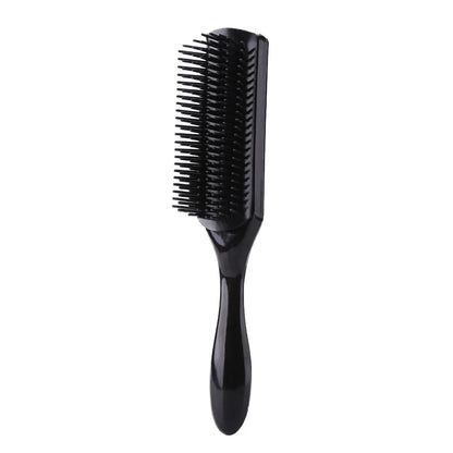 9-Rows Detangling Hair Brush Detangler Hairbrush Scalp Massager Straight Curly Wet Removable Brush Special for Real Hair Wigs