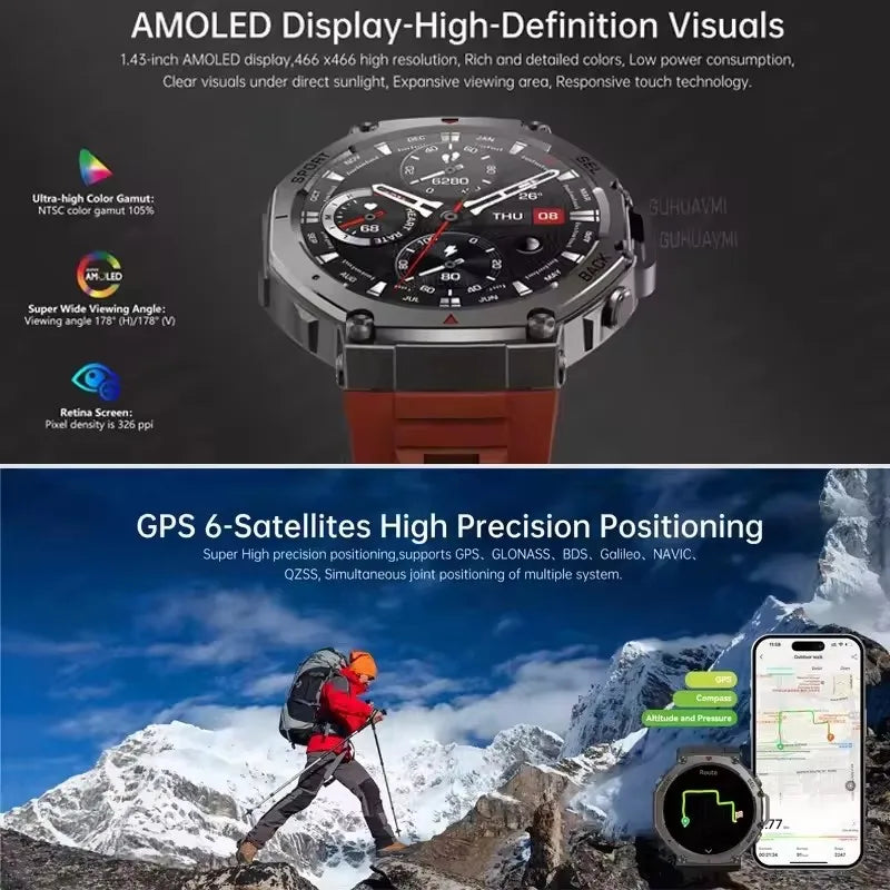 Xiaomi T-Rex 3 Ultra GPS Smartwatch (5 ATM, Dual-Band GNSS)