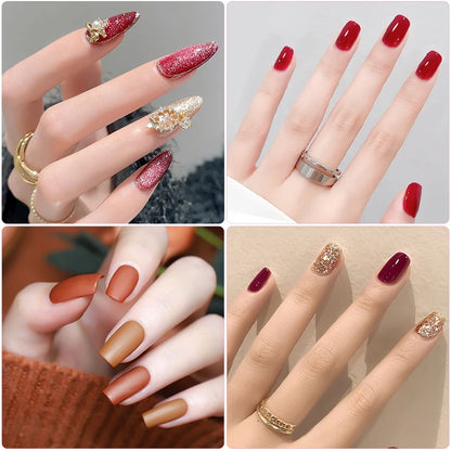 Professional Gel Nail Polish Kit Semi Permanent Gel Varnish Set Nail Art Manicure Kit And UV LED Nail Dryer Electric Nail Drill