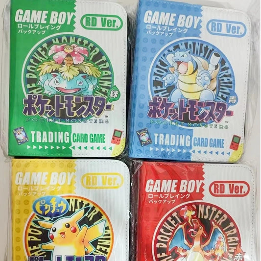 Pikachu Cartoon Anime Battle Card Booklet Zipper