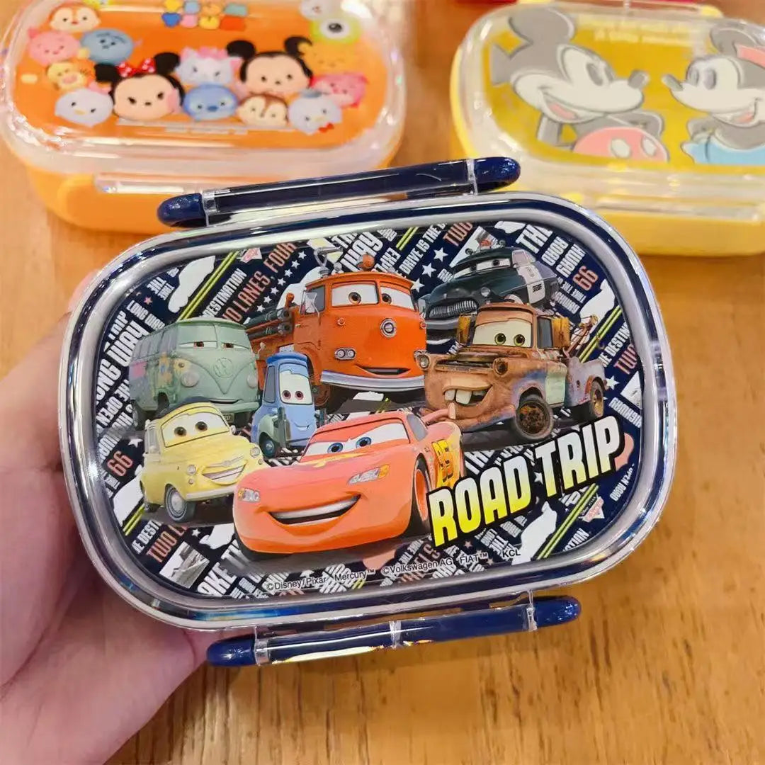 2026 New 300ml Cute Cartoon Toy Story Strawberry Bear Mcqueen Minnie Lunch Box Fresh-Keeping Box Fruit Bento Box Student Gift