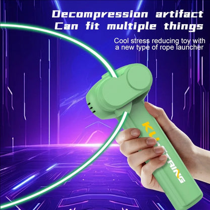 Cat and dog night light rope launcher toy, new and unique, luminous rope, high-speed propelling device.