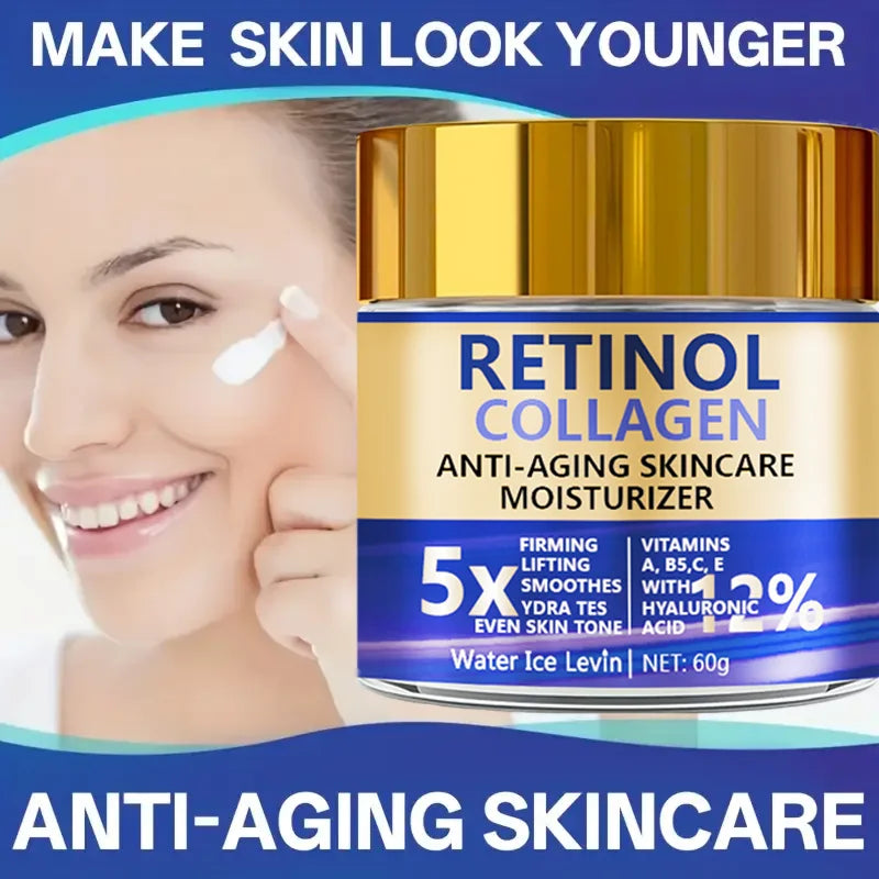 Water Ice Levin Retinol & Collagen Anti-Aging Cream: 5x Firming & Lifting Moisturizer (60g)