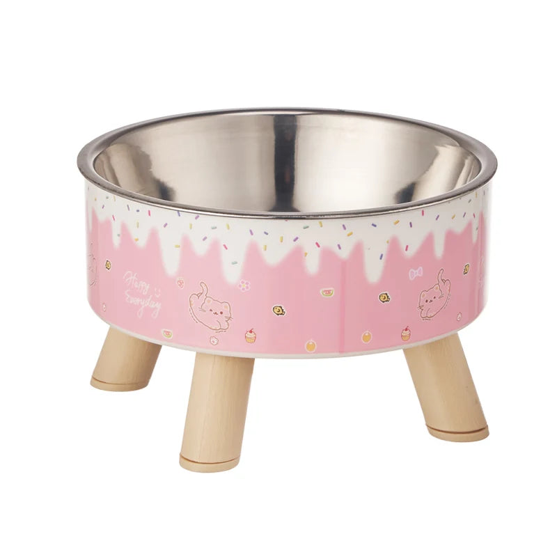 Ice Cream Design Raised Pet Bowl 🍦🐶🐱