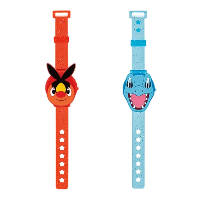 Bandai Pokemon Gashapon Light Up Wristband Vol 3 Glitter Adjustable Wristband With Pikachu Tepig Mew Totodile Emolga Chikorita