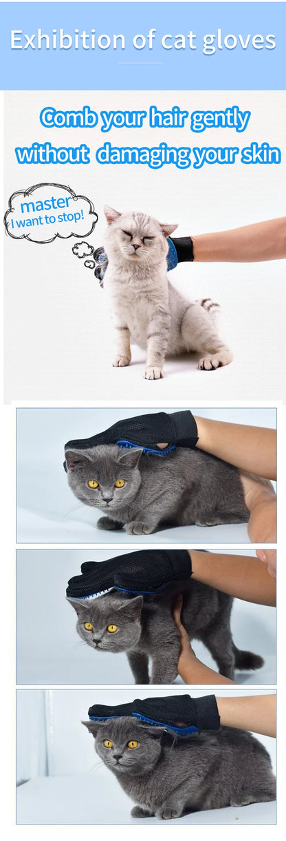 Cat Hair Remover Grooming Glove