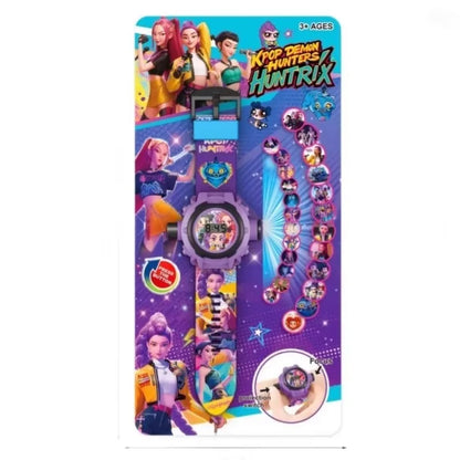 K-Pop HUNTRX Projection Watch: Bandai Multi-Functional Timepiece
