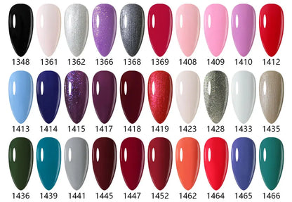 Clou Beaute 15ml Red Black White Green Neon Gel Nail Polish Base Top Coat Velvet Top 400 Colors Semi Permanent Gel Nail Varnish