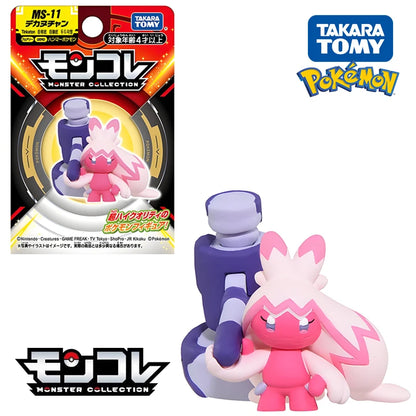 Original TAKARA TOMY Pokemon Figure Toys Mimikyu Maushold Lapras Charizard Umbreon Sylveon Vaporeon Model Dolls Birthday Gifts