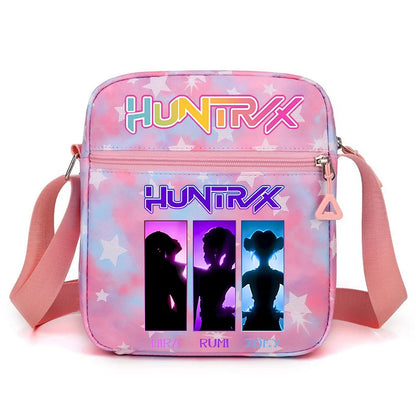 New⭐️ KPOP Shoulder Bag Crossbody Bags Double-deck Storage Bag Large Capacity Square Zip Storage Sports Bag Fans Gift
